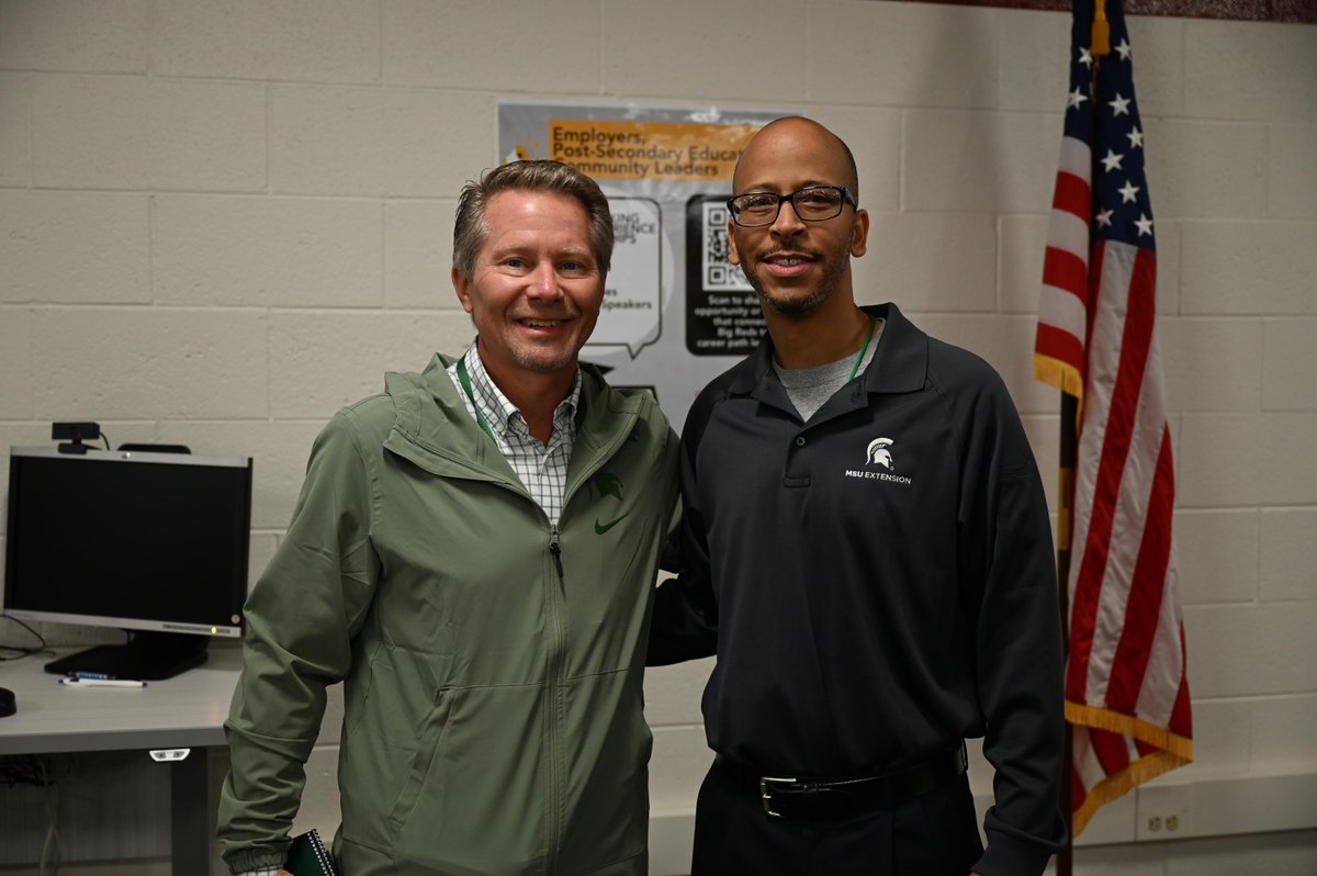 KevinGuskiewicz's tweet photo. Day 3 of the Spartan Bus Tour was a fantastic finish! We visited Muskegon High School, PFAS sites in Rockford, GR Innovation Park, @HermanMiller in Zeeland, and @KBSLTER. Grateful to everyone who made it a success! #SpartanBusTour https://t.co/pzAADP14lt