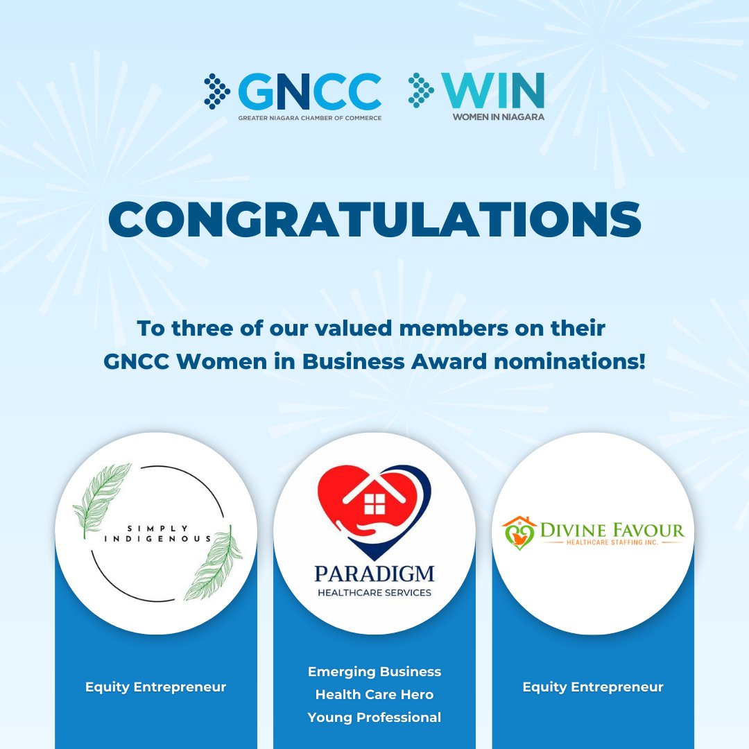 We couldn't be prouder of these three hub members on their recent nominations in the Women in Business Awards by <a href="/the_GNCC/">The Greater Niagara Chamber of Commerce</a>! If you get a chance, please make sure to send these trailblazers your #congratulations. 🏆