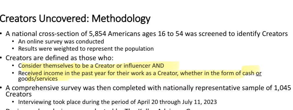 MTKahn's tweet photo. @JosephPolitano I think the survey is phrased in such a way that many people who do commercial work would be included. Eg, the creative team at an ad agency https://t.co/lckB8LUcKp