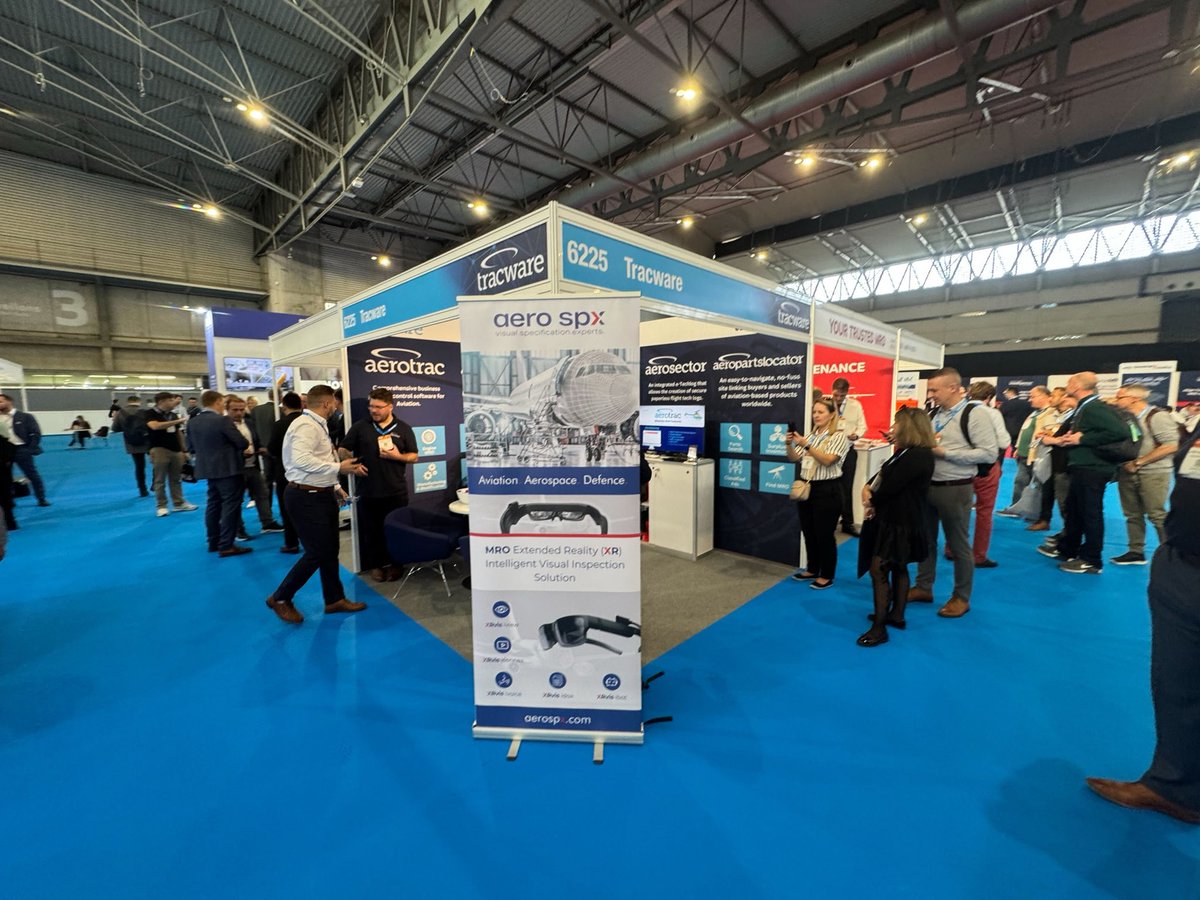 CMDannCA's tweet image. This week has been crazy, we launched our new company AeroSPX (aerospx.com) at MRO Europe in Barcelona to a fantastic reception! We are gearing up to bring AI and XR to the aerospace sector for maintenance and servicing operations!