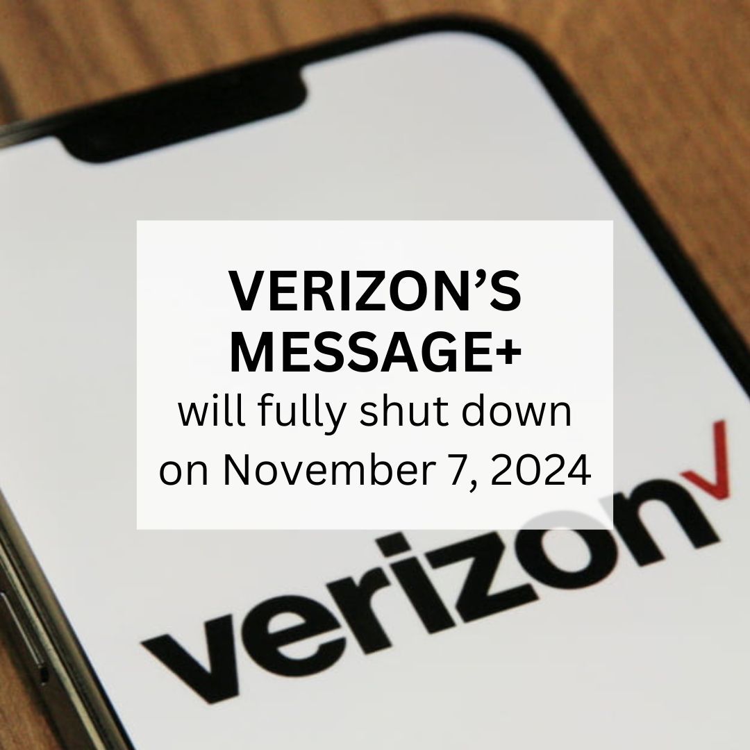 cyberguy's tweet photo. 🚨 Verizon's Message+ is officially shutting down on November 7, 2024, as the new Rich Communication Services (RCS) protocol takes over.
Learn more here: https://t.co/JcS5JXG7t3
#Verizon #MessagePlus #RCS #TechNews #MessagingApps #MobileUpdates #DigitalCommunication https://t.co/S3keKUxLLD