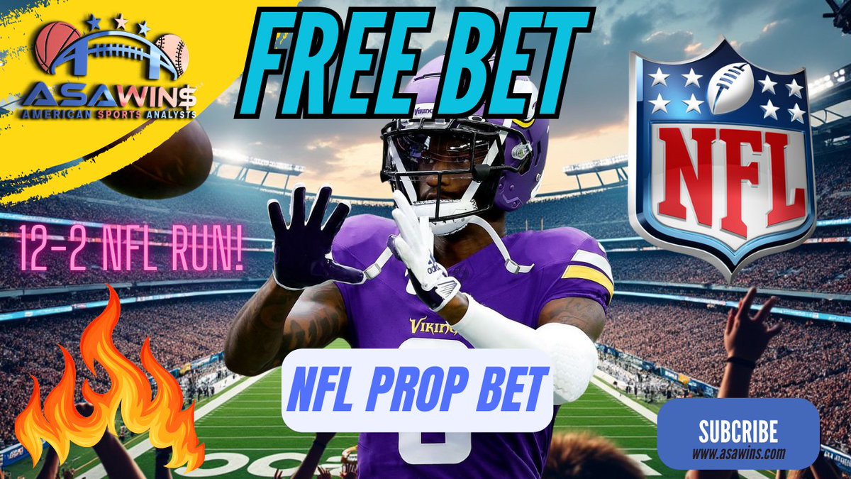 asawins's tweet image. ASAwins 12-2 NFL free pick video run continues! TNF Minnesota Vikings vs LA Rams Prediction | 10-24-24 |  #nflplayerprop... youtu.be/8JtKqquxyPk?si… via @YouTube