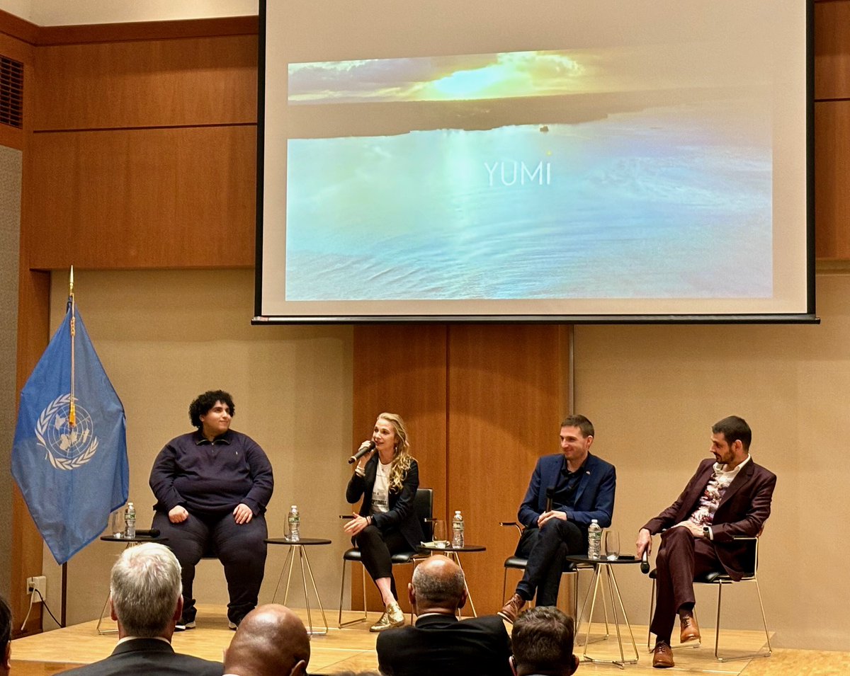 DFGNorthAmerica's tweet image. 🎉Shout-out to @GermanyinUSA for welcoming Director @felixgolenko and screening his inspiring documentary "YUMI." The story of law students from the South Pacific taking their fight against climate change to @CIJ_ICJ via a historic @UN resolution. tinyurl.com/3vbe2t