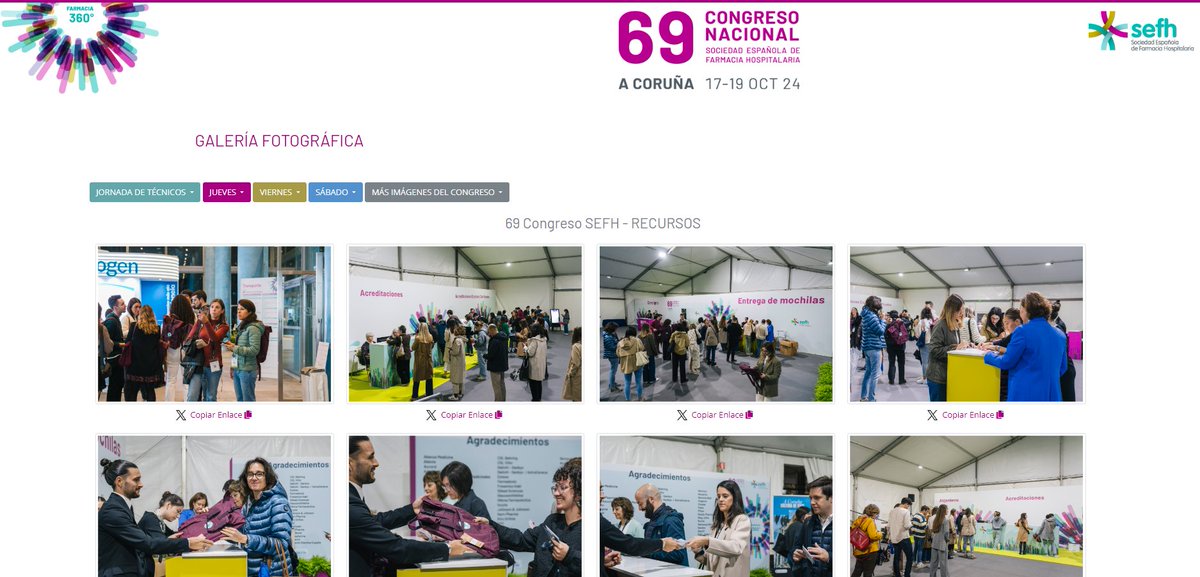 📸📸📸 Estamos muy contentos de poder revivir y compartir con vosotros algunos de los mejores momentos del 69 Congreso de la <a href="/sefh_/">S.E.F.H</a>

Ya disponible la galería de fotos de #sefh24

Descarga o comparte tu imagen 👉👉 eventos.sefh.es/69congreso/gal…