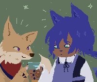 robindrawsabit's tweet photo. @CoffeeBeansDev Adding to this Tailside thread with some lil art! https://t.co/yjXaIZc52M
