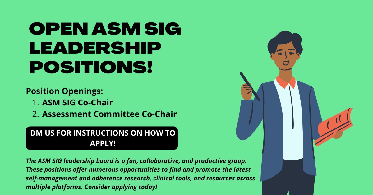 SPP_AdhSM's tweet image. The ASM SIG Board has open leadership positions! DM us with instructions on how to apply, or reach out to @KateG_PhD, @_KeDing_ or @slampertokin