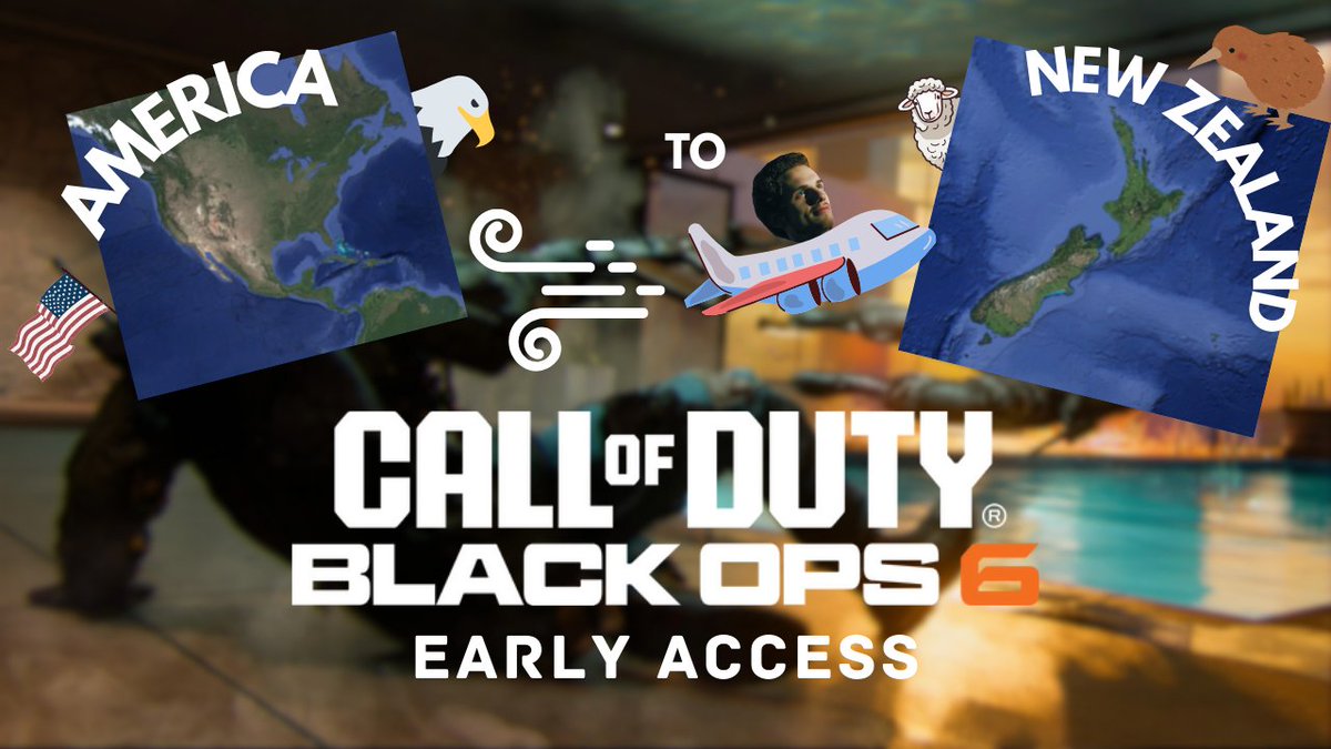 DubbleXP's tweet photo. Just ‘landed’ in New Zealand for the early Black Ops 6 launch! Campaign &amp; Zombies incoming! 
https://t.co/QuC7xZx1a4
#BlackOps6 #NewZealandGaming  #BlackOps6Campaign #ZombiesMode #GamingCommunity #LiveStream #GameLaunch #CODLaunch #CallOfDuty https://t.co/laiFx6WmzY