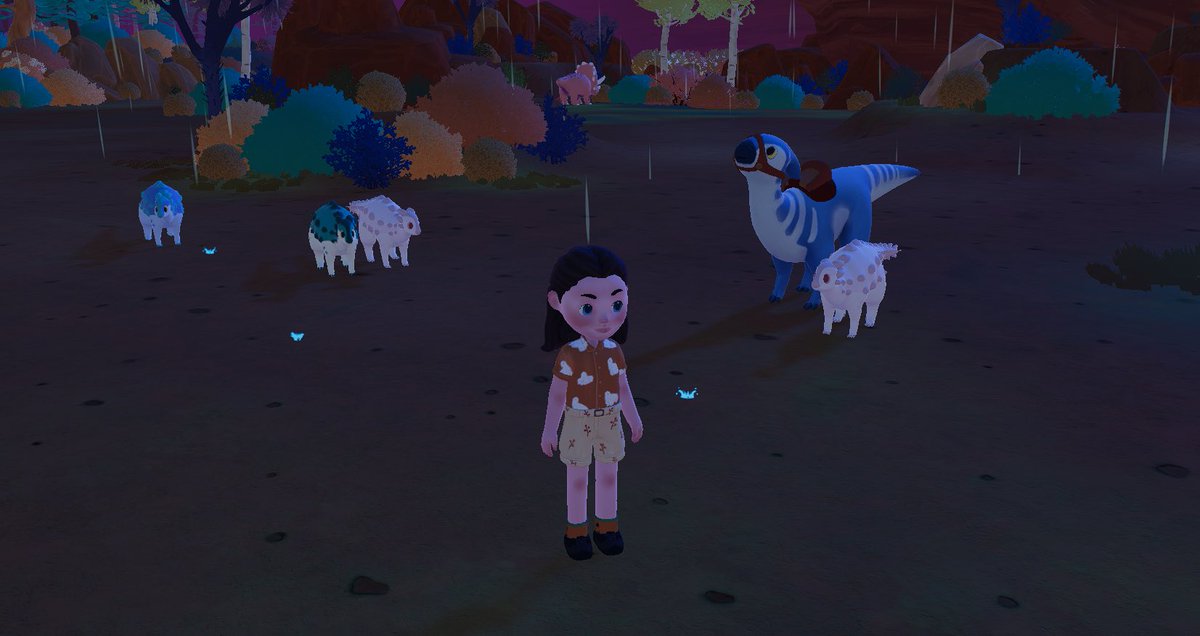AimlessEnvy's tweet photo. Would love more ranch space and more dream stones, just found two albino Scelidosaurus’ 😱 but I don’t have anymore dream stones 😭 and making dinos leave the ranch makes genuinely want to cry hahaha 😭 @PaleoPines https://t.co/z0pDNica96