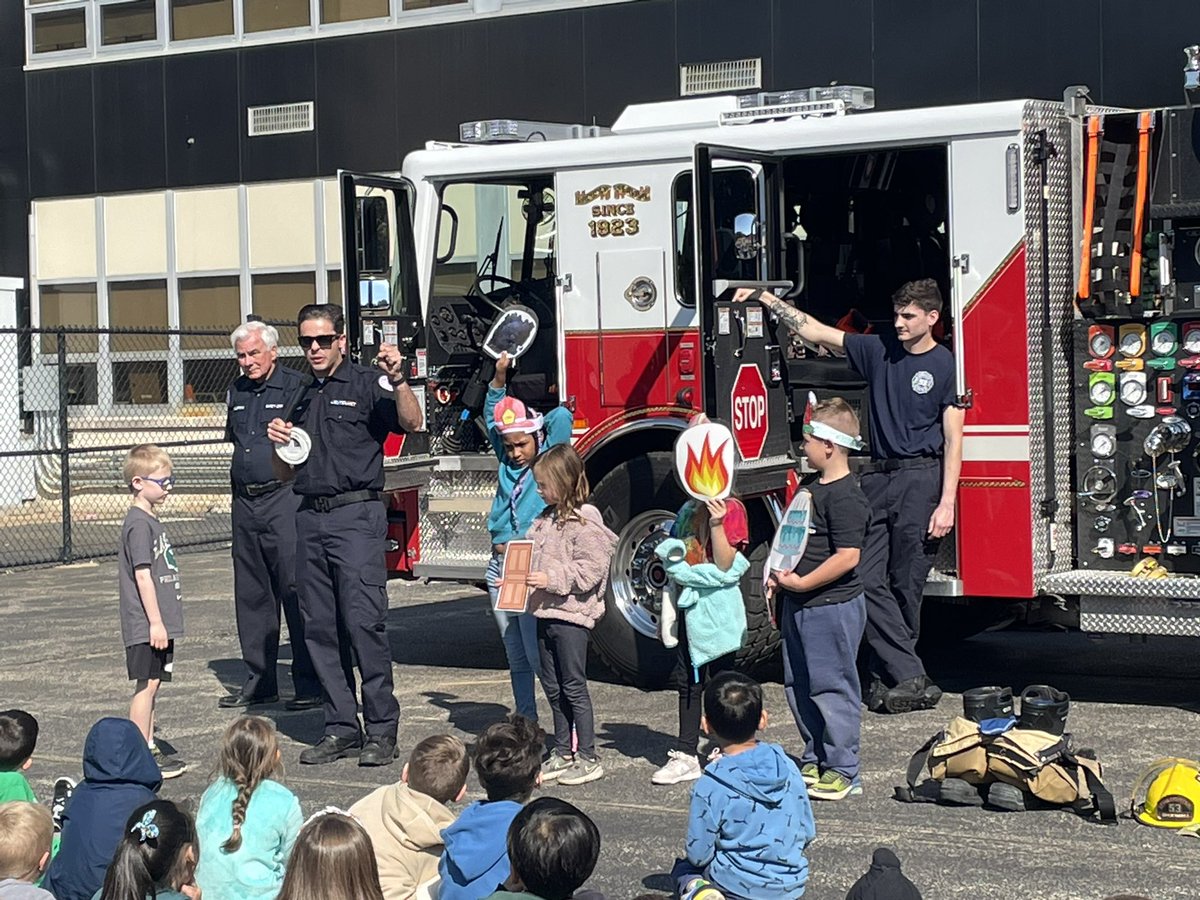 To mark Fire Safety Month, Worrall was lucky to have the Broomall Fire Company come for a visit!