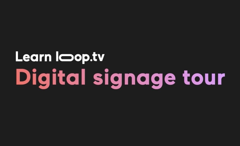 Have you ever wanted to take a deeper dive into Loop's full suite of signage tools? 🤔

Join our team member Grant as he walks Dan through the entire process of creating, uploading, scheduling and managing signage!

The full signage tour is now on YouTube: youtu.be/tZ8IVt6lv_U