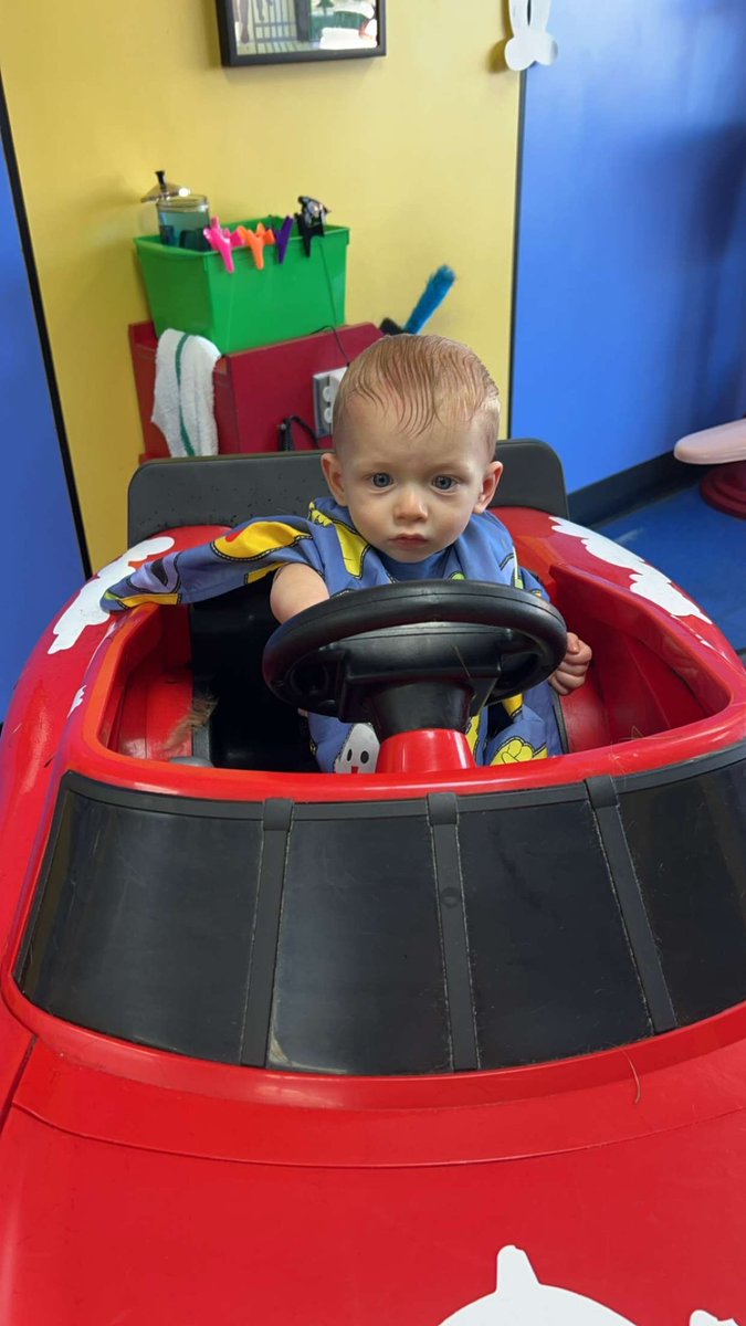 ConservativeGG3's tweet photo. Connor had his first haircut today! He did SO WELL and he’s looking so handsome! 😉✂️🏎️❤️

#FirstHaircut #StopGrowingSoFast https://t.co/90yJ3ok28V