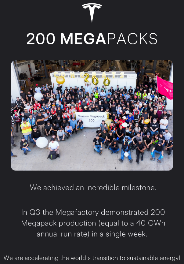 JaviercorralA's tweet image. My deepest gratitude to the outstanding Lathrop Megafactory Team, Energy Leaders and all the Tesla support team members for their incredible efforts in achieving this significant milestone. We are just getting started! @Tesla_Megapack @Tesla