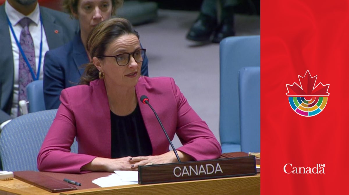 Canada Mission UN (@canadaun) on Twitter photo Today, Canada’s Ambassador for Women, Peace and Security, Jacqueline O’Neill, delivered Canada’s National statement at United Nations Security Council Open Debate on WPS:
international.gc.ca/world-monde/in…
<a href="/WomenPeaceSec/">Women, Peace and Security</a> Today, Canada’s Ambassador for Women, Peace and Security, Jacqueline O’Neill, delivered Canada’s National statement at United Nations Security Council Open Debate on WPS:
international.gc.ca/world-monde/in…
<a href="/WomenPeaceSec/">Women, Peace and Security</a>