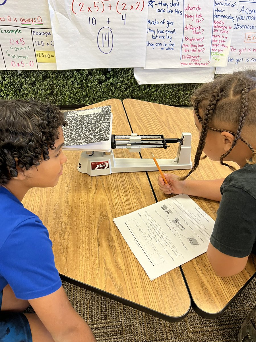 Science in action! Learning how to measure the mass of an object using a Triple Beam Balance scale! #3rdgrade #vcsscientists <a href="/ElemSci/">VCSElemSci</a> <a href="/HHSK5Knights/">Holly Hill School</a>