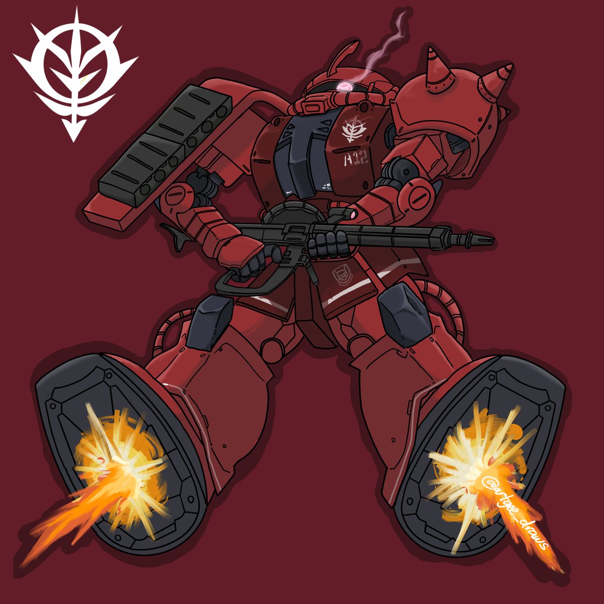 THE RED COMET

i remember getting into gundam and thinking the zaku suits looked ugly

several edits and a Requiem for Vengeance later, i think theyre peak fr fr