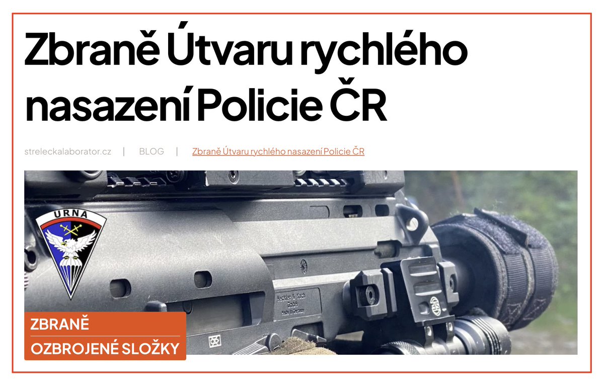 Strelecka_Lab's tweet photo. Nový příspěvěk na blogu Střelecké laboratoře

https://t.co/csLCdwJwS7

V samostatném reportu jsme popisovali výcvik @AkademieAEGIS  pro Útvar rychlého nasazení PČR, teď k tématu přidáváme ještě fotogalerii věnovanou hlavním zbraním, které jsou v výbavě příslušníků této jednotky. https://t.co/dWhbVOV78K