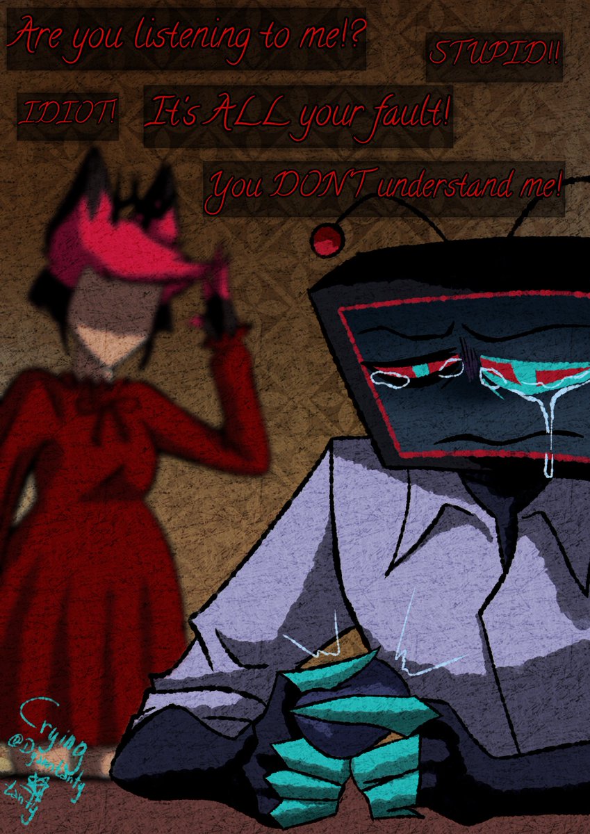 DyannChiwa's tweet image. Not everything could be good during pregnancy... This happens after &quot;sleeping problems&quot;

Yanderetober Scream and Crying

Tanty

#StaticRadio #RadioStatic #VoxAl #HazbinHotel #mpreg