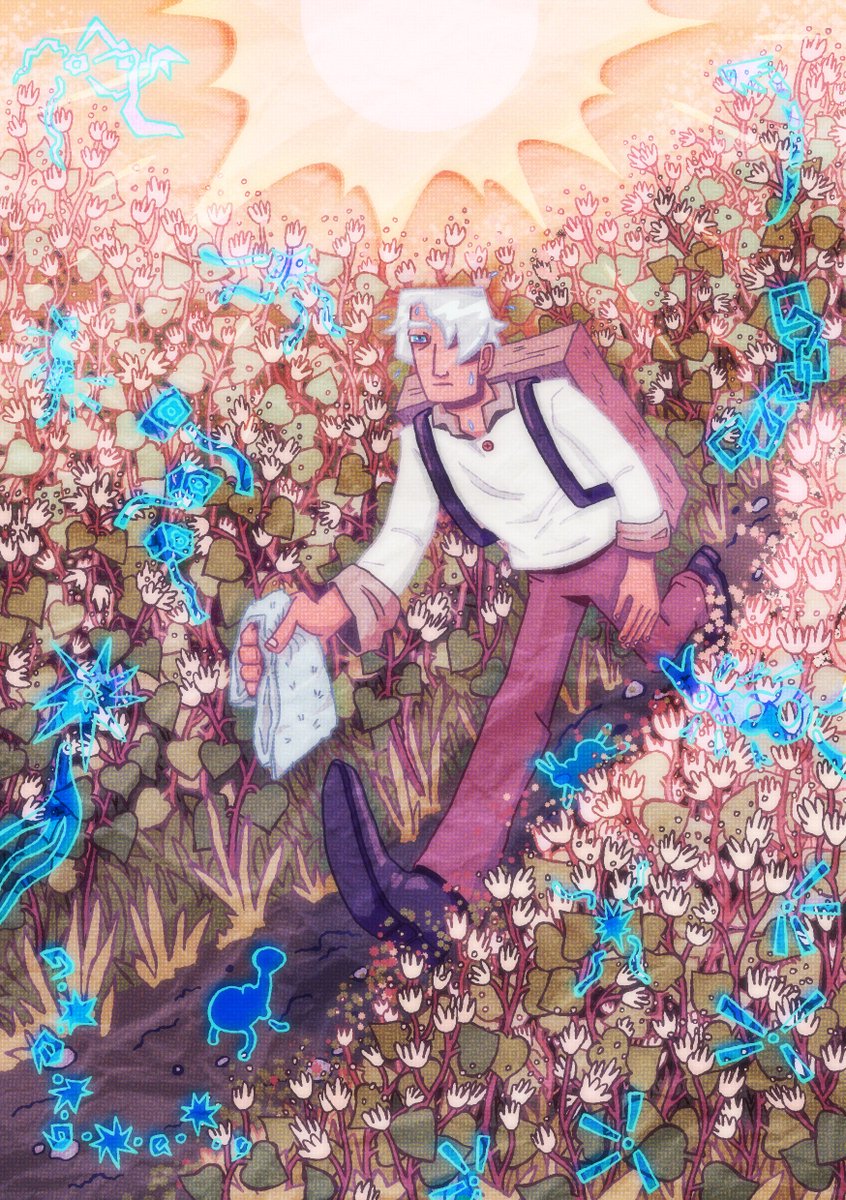 Piece I did for this free mushishi zine :)