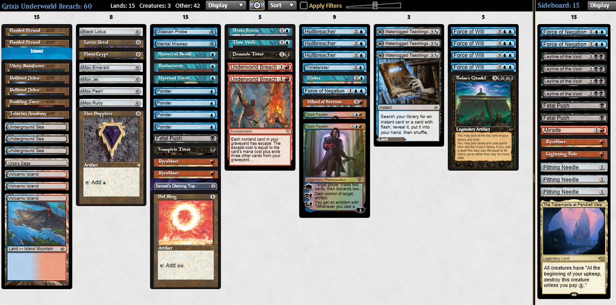 Split another Vintage final vs <a href="/VioletViatt/">Violet</a>, i'm always on Grixis Breach!

If you want to play this deck at the Eternal Weekend, you can find the complete guide on my Patreon!

"<a href="/Missflood12/">missflood</a> Maybe we should buy the trio for the baby instead of the Power 9 on MTGO"