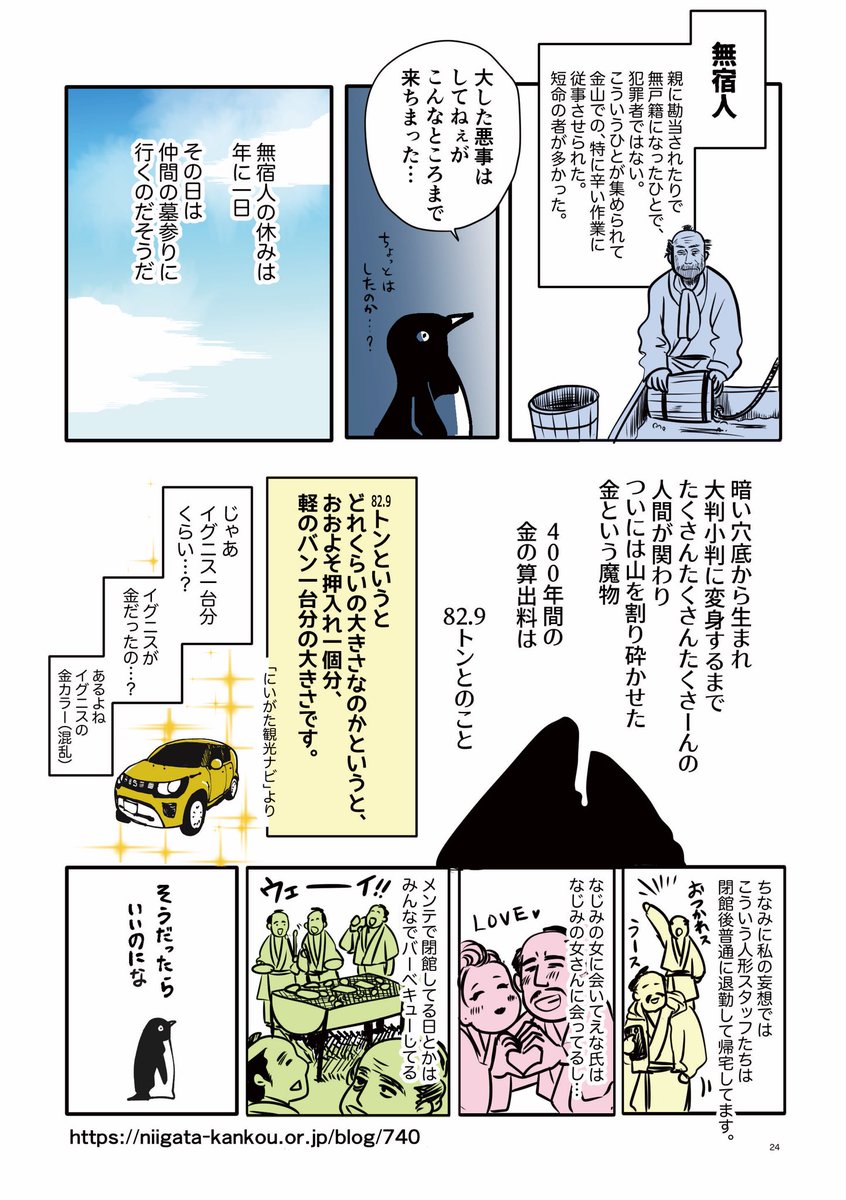 8月に新潟・佐渡を旅行したときのマンガ5 