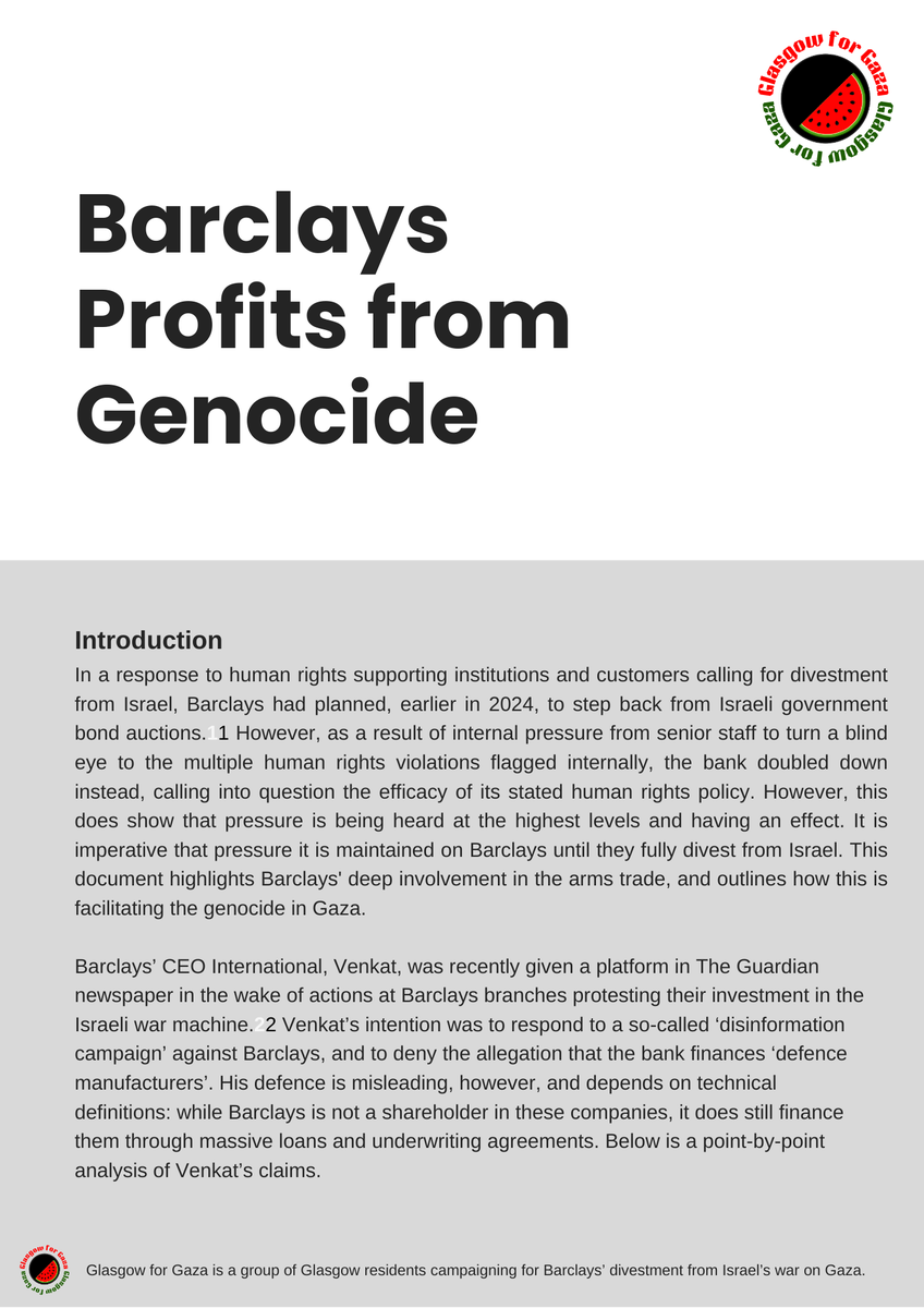 <a href="/Barclays/">Barclays Bank</a> profits from Genocide.

A thread 🧵