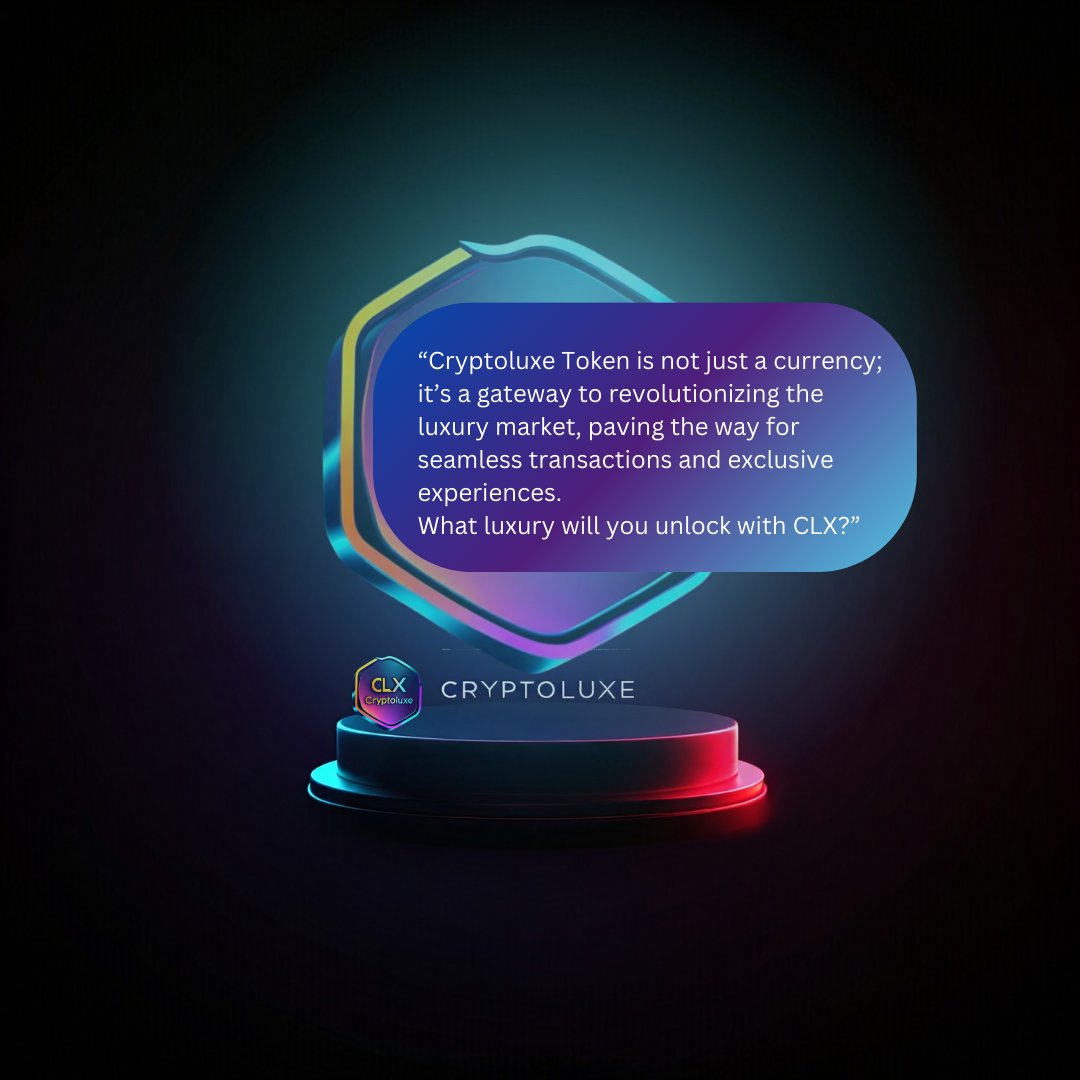 Cryptoluxe Token tweet media