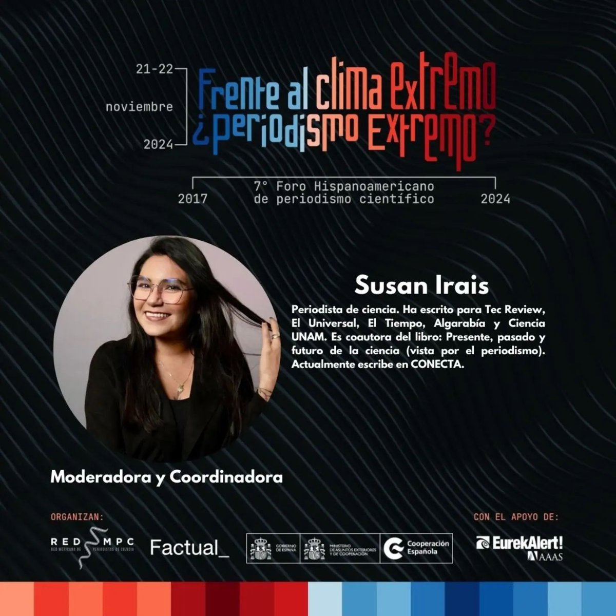 Estamos muy orgullosos de que nuestra exalumna <a href="/Susan_Irais/">Susan Irais</a> coordine este taller del #ForoHPC2024
Ella y <a href="/shotsdeciencia/">Shots de Ciencia</a> hablaran sobre sobre la posibilidad de hablar con rigor en TikTok e Instagram.
No se pierdan todo el cartel en forohpc.mx <a href="/red_mpc/">RedMexPeriodCiencia</a>