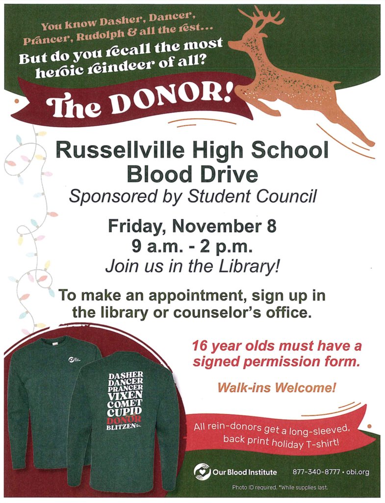 It's almost time for our blood drive!