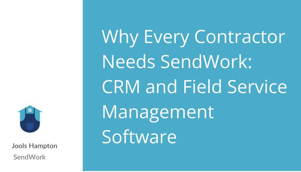 sendwork's tweet image. With Contractor Management Software like SendWork, contractors can centralize their operations, automate repetitive tasks, and eliminate inefficiencies.

Read more 👉 lttr.ai/AYGmW

#ContractorSoftware #FieldServiceManagement #CRMForContractors #BusinessAutomation