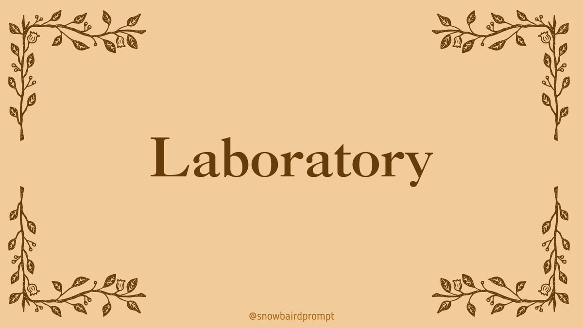 SnowbairdPrompt's tweet photo. Snowbaird Prompt 215 — Laboratory https://t.co/SdPfXb1Fvp