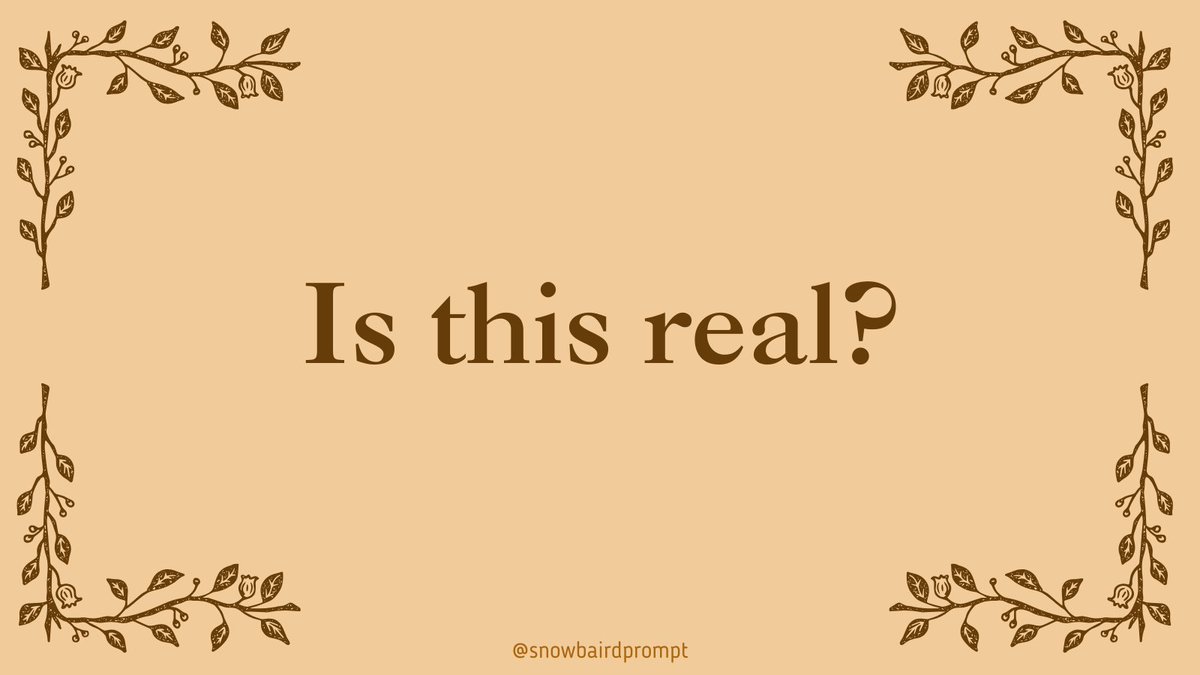 SnowbairdPrompt's tweet photo. Snowbaird Prompt 222 — Is this real? https://t.co/N1uDeQHQyv