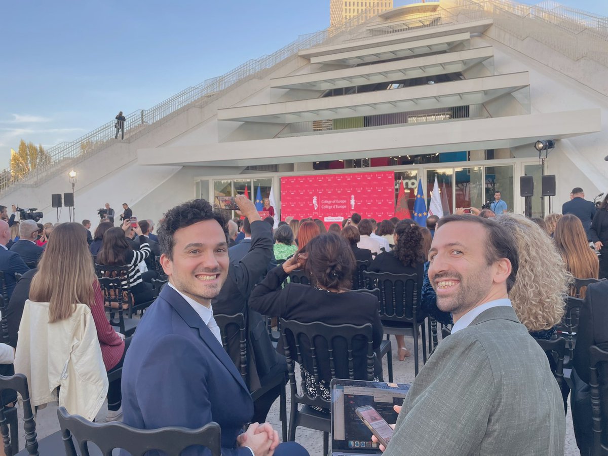 A family visit in Albania that brought me to <a href="/ESNFrance/">Erasmus Student Network France</a> <a href="/ESN_Int/">ESN International</a> <a href="/DominMontagnese/">Dom_Monta</a> <a href="/vdupouey/">Valentin Dupouey 👨‍🎓🇪🇺</a> reunion &amp; the inauguration of the <a href="/collegeofeurope/">College of Europe</a> campus in Tirana with equally imp ppl 😉<a href="/vonderleyen/">Ursula von der Leyen</a> <a href="/ediramaal/">Edi Rama</a> <a href="/FedericaMog/">Federica Mogherini</a> ! Historical moment for the college and the Balkans!