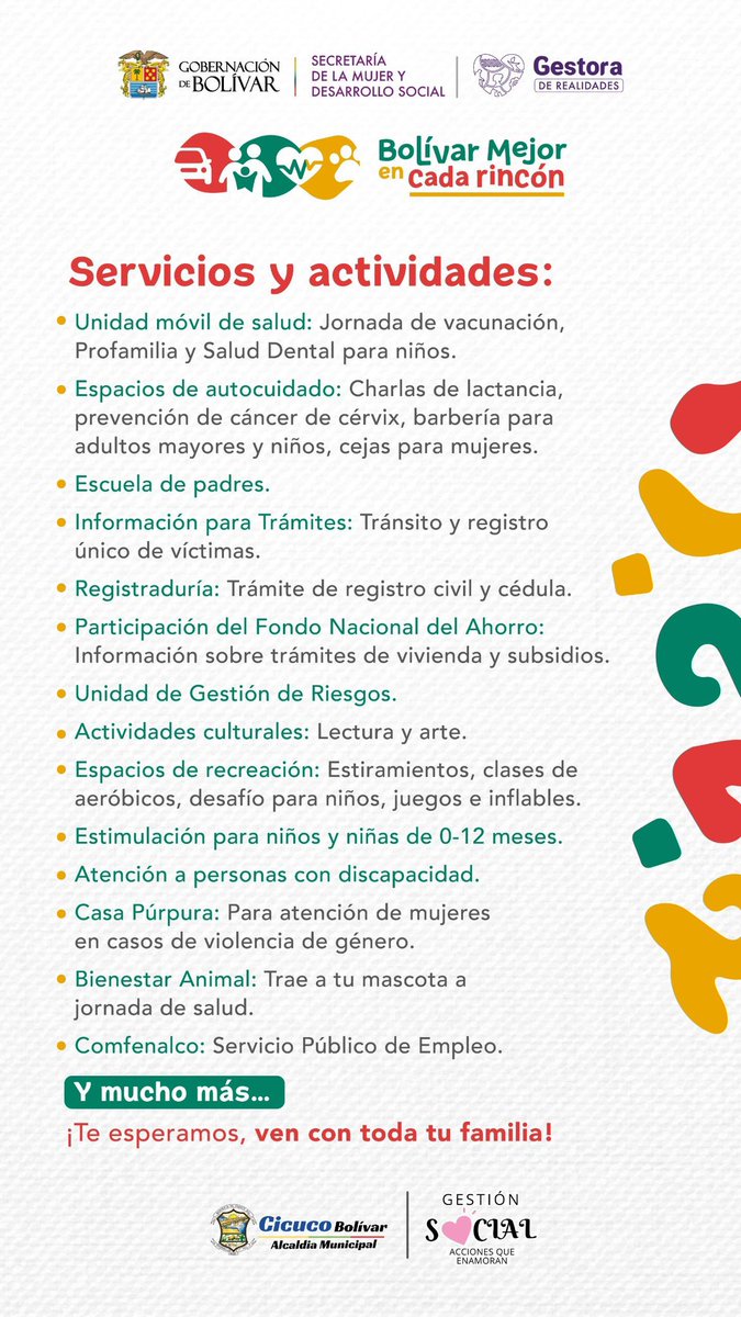 YamilHAranaP's tweet photo. ‘Más territorio y menos escritorio’ no es un discurso. Desde este viernes nos mudamos a Magangué, Talaigua, Cicuco, Pinillos y varios de sus corregimientos. 

Vamos a estar por 10 días con todo el gabinete para entregar obras, atender a las comunidades y llevar soluciones. 

Tendremos más de 30 actividades que les estaremos anunciando. Ayúdenme a difundir para que la gente del ‘corazón’ de Bolívar se prepare y aproveche nuestros servicios.