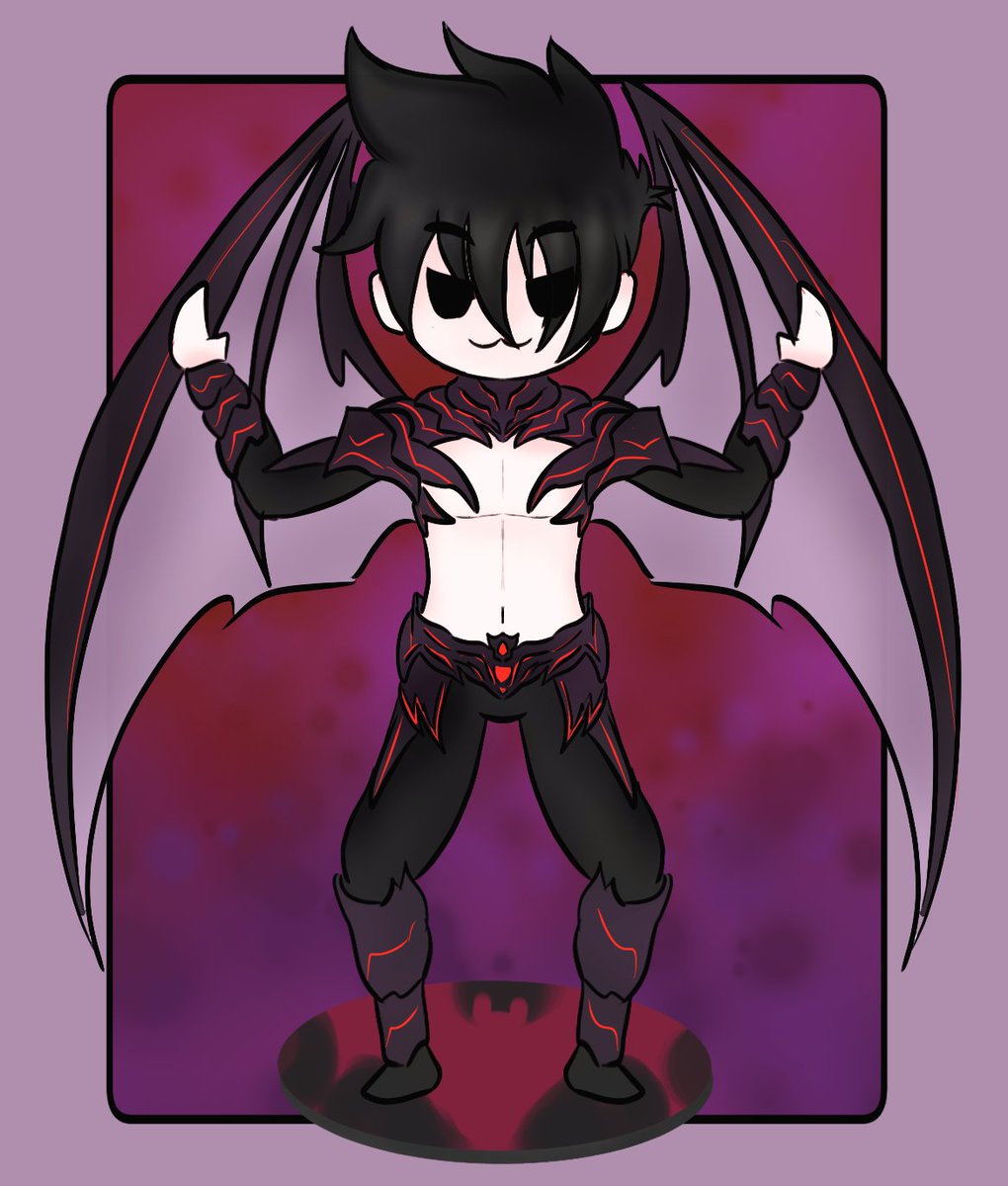 El demoño en forma amigable <a href="/IanSilverwing/">IanSilverwing</a>  haciendo cosplay de mi oc Noxiel 💚