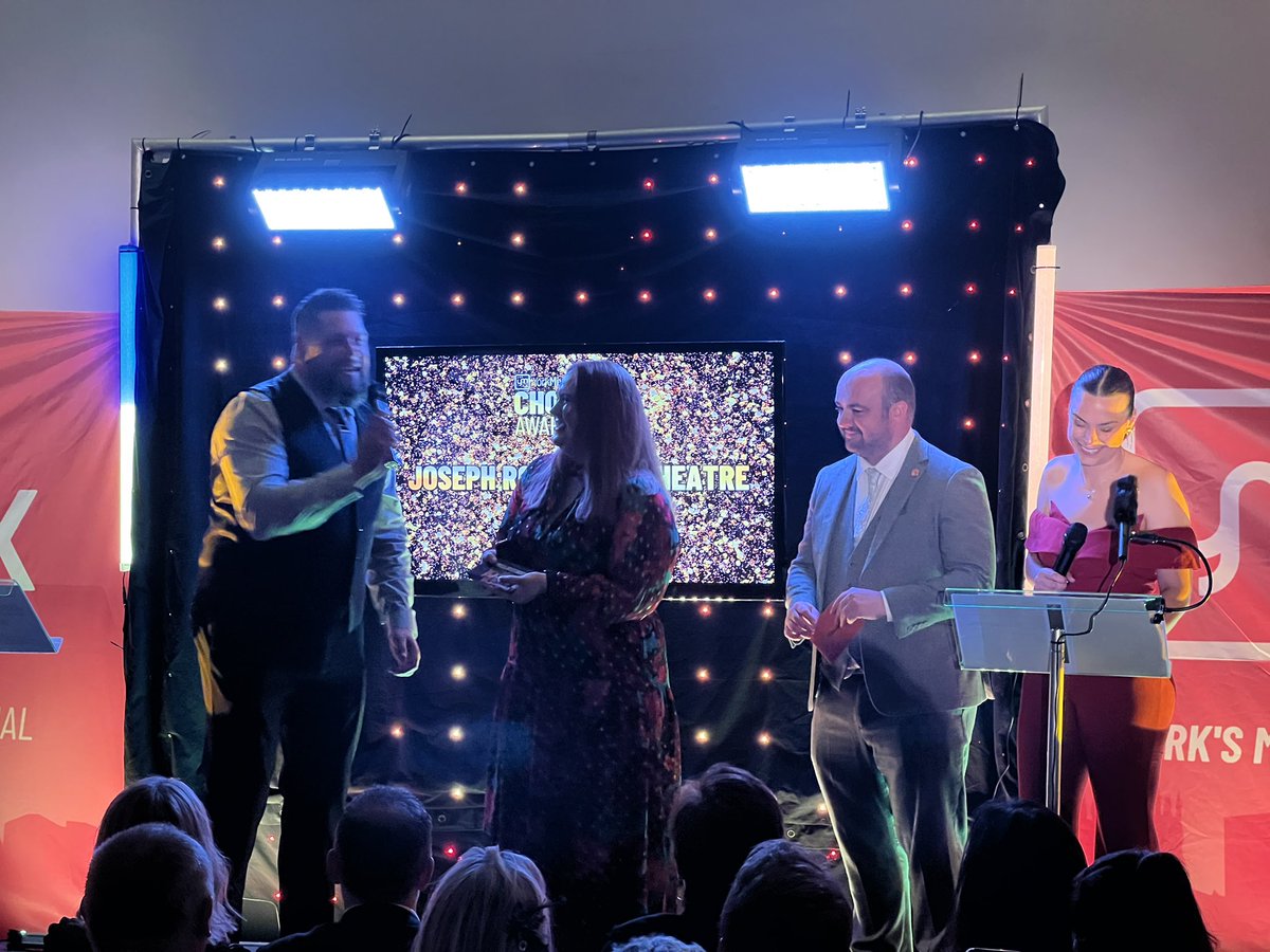 Here we go with the Best Venue award...

Crooked Tap Acomb
BRONZE

Grand Opera House York
SILVER

The Joseph Rowntree Theatre
GOLD!!