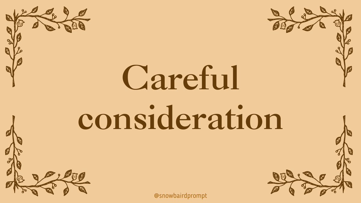 SnowbairdPrompt's tweet photo. Snowbaird Prompt 224 — Careful consideration https://t.co/O7gnVcJVDf