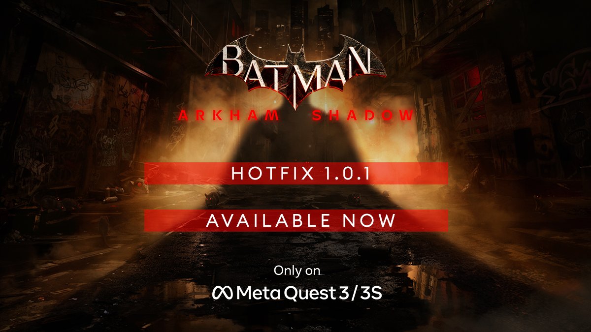 Camouflaj's tweet photo. Hotfix V1.0.1 has just released 🦇
Including a lot of updates, progression blocker fixes, various quality of life improvements, and a reduction in crashes

Thanks to the feedback from players!
To report issues or chat about the game, join us on Discord:
https://t.co/grCK8T60C3 https://t.co/W4JS5GE0mW