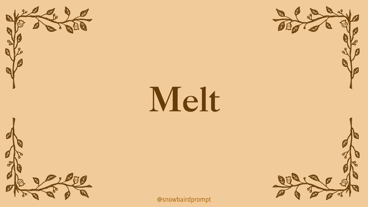SnowbairdPrompt's tweet photo. Snowbaird Prompt 227 — Melt https://t.co/SK32pf70TS