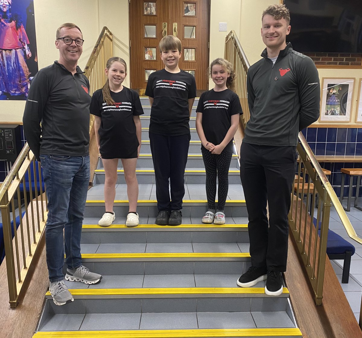 Tonight we got to meet up with Harry, Lara &amp; Saskia who took part in the Mini Parish Walk for Craig's Heartstrong Foundation in the summer. They were all very proud of the £715 they raised and were delighted when we told them how this will help with heart screenings.