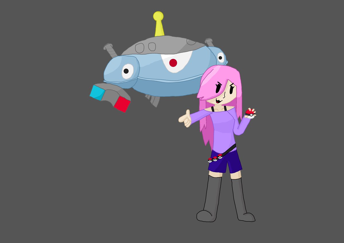 Aquemmm's tweet photo. Decided to draw me and my favorite pokemon https://t.co/CGpfm76E7Y