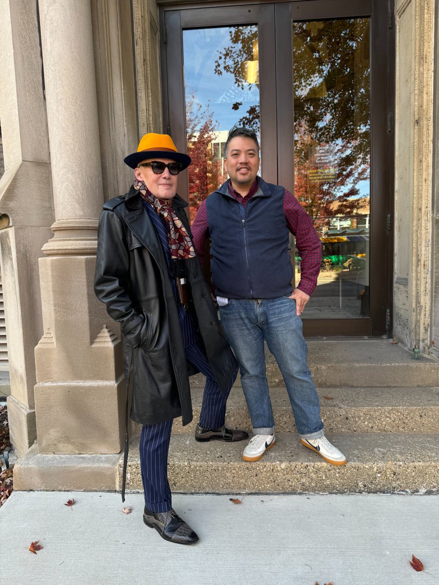 With Washington Post Data Reporter Andrew Ba Tran at Marquette University in Milwaukee. Ba Tran was at Marquette Wednesday, with Claire Healy and Nicole Dungca, to deliver the Burleigh Media Lecture about their project, "Revealing the Smithsonian's Racialized Brain."