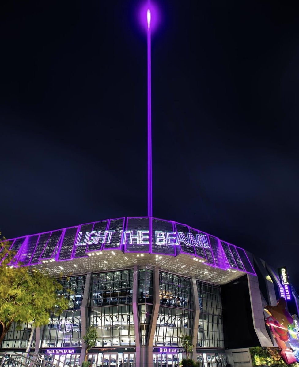 TONIGHT’S THE NIGHT … <a href="/SacramentoKings/">Sacramento Kings</a> basketball is BACK 🟣🔦 ⁠
⁠
We’re already starting off the season on a high note! <a href="/Golden1Center/">Golden 1 Center</a> was just ranked the #1 NBA arena by @ESPN 👏🏻⁠
⁠
How many times are the Kings lighting the beam this season? 👀⁠
⁠
📸: <a href="/Golden1Center/">Golden 1 Center</a>⁠