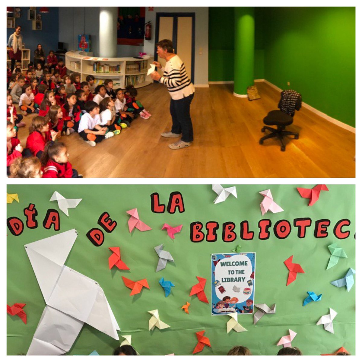 📚🎉 ¡Hoy celebramos el Día de la Biblioteca con una gran noticia! 🎈 

Inauguramos la nueva biblioteca de infantil, un espacio lleno de magia y libros para nuestros peques. 🌟📖 ¡Estamos emocionados por todo lo que vamos a aprender juntos! #DíaDeLaBiblioteca