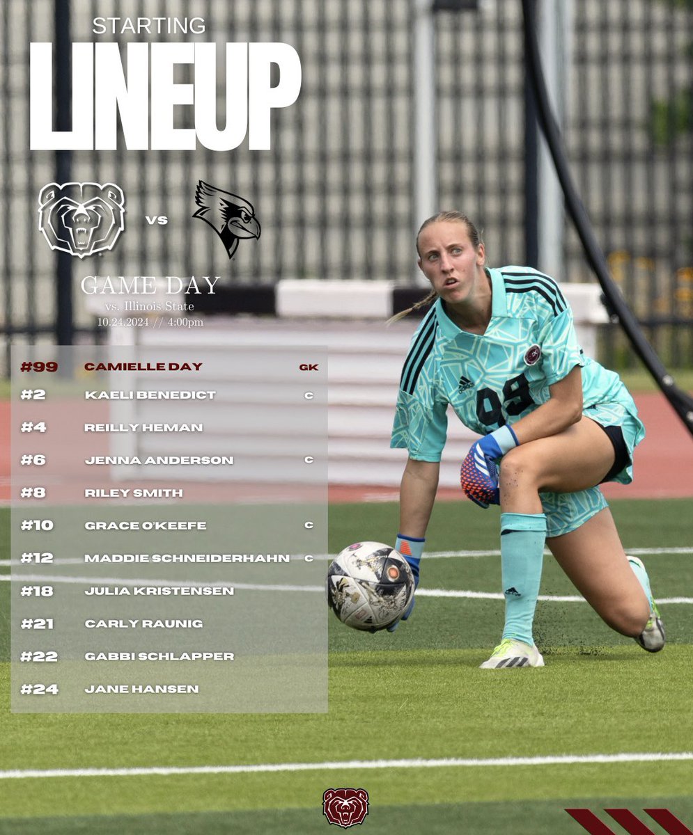 MoStateWSOC's tweet image. Starting XI⚡️

#TEAMNELSON #C4 #BTG #MTD