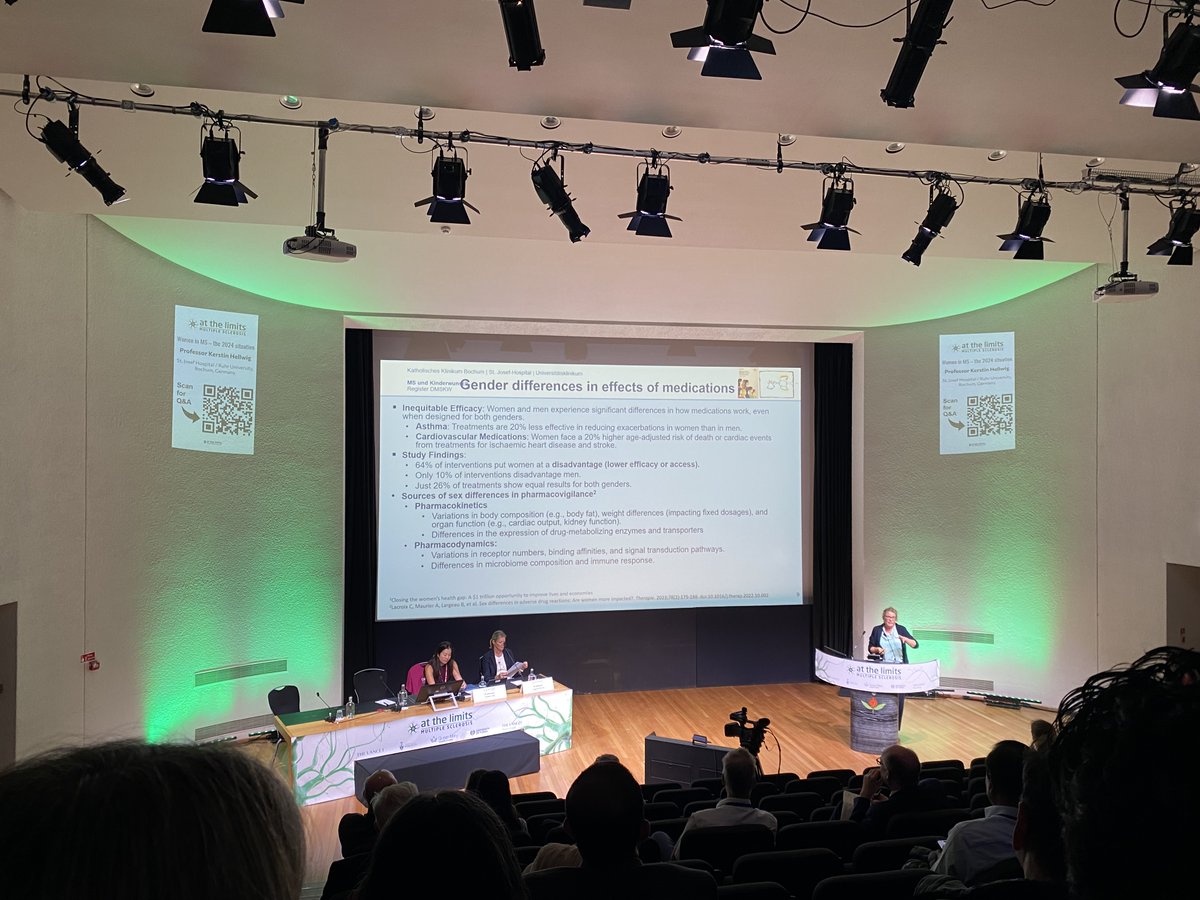 Rachel Horne (@rachelhorne19) on Twitter photo So pleased to watch the inspirational <a href="/KerstinHellwig/">Kerstin Hellwig</a> deliver the <a href="/TheLancetNeuro/">The Lancet Neurology</a> Annual Lecture "Women in MS: the 2024 Situation" held at the MS <a href="/atthelimits/">At the Limits - Leading Medical Education</a> conference at the <a href="/RCPhysicians/">Royal College of Physicians</a> in London.
To the left: Prof <a href="/LauraAiras1/">Laura Airas</a> & Dr <a href="/JiwonOh1/">Jiwon Oh</a>
(Not the best photo - I know) So pleased to watch the inspirational <a href="/KerstinHellwig/">Kerstin Hellwig</a> deliver the <a href="/TheLancetNeuro/">The Lancet Neurology</a> Annual Lecture "Women in MS: the 2024 Situation" held at the MS <a href="/atthelimits/">At the Limits - Leading Medical Education</a> conference at the <a href="/RCPhysicians/">Royal College of Physicians</a> in London.
To the left: Prof <a href="/LauraAiras1/">Laura Airas</a> & Dr <a href="/JiwonOh1/">Jiwon Oh</a>
(Not the best photo - I know)
