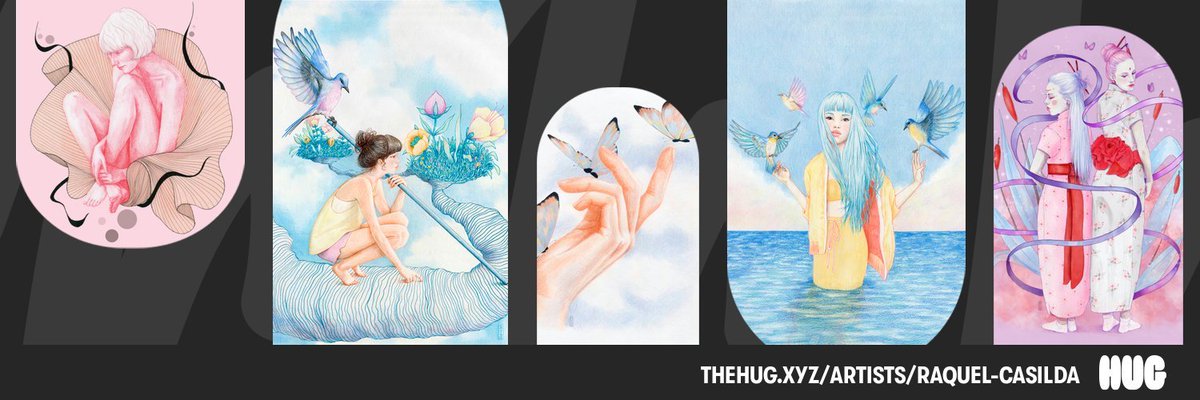 Who here has played with HUG's custom banner generator?

HUG Banners help you show off your favorite art, artists, or even your own work to your friends &amp; followers.

We love what @RaquelCasildadid with theirs!

If you've made one, let's see it 👀👇