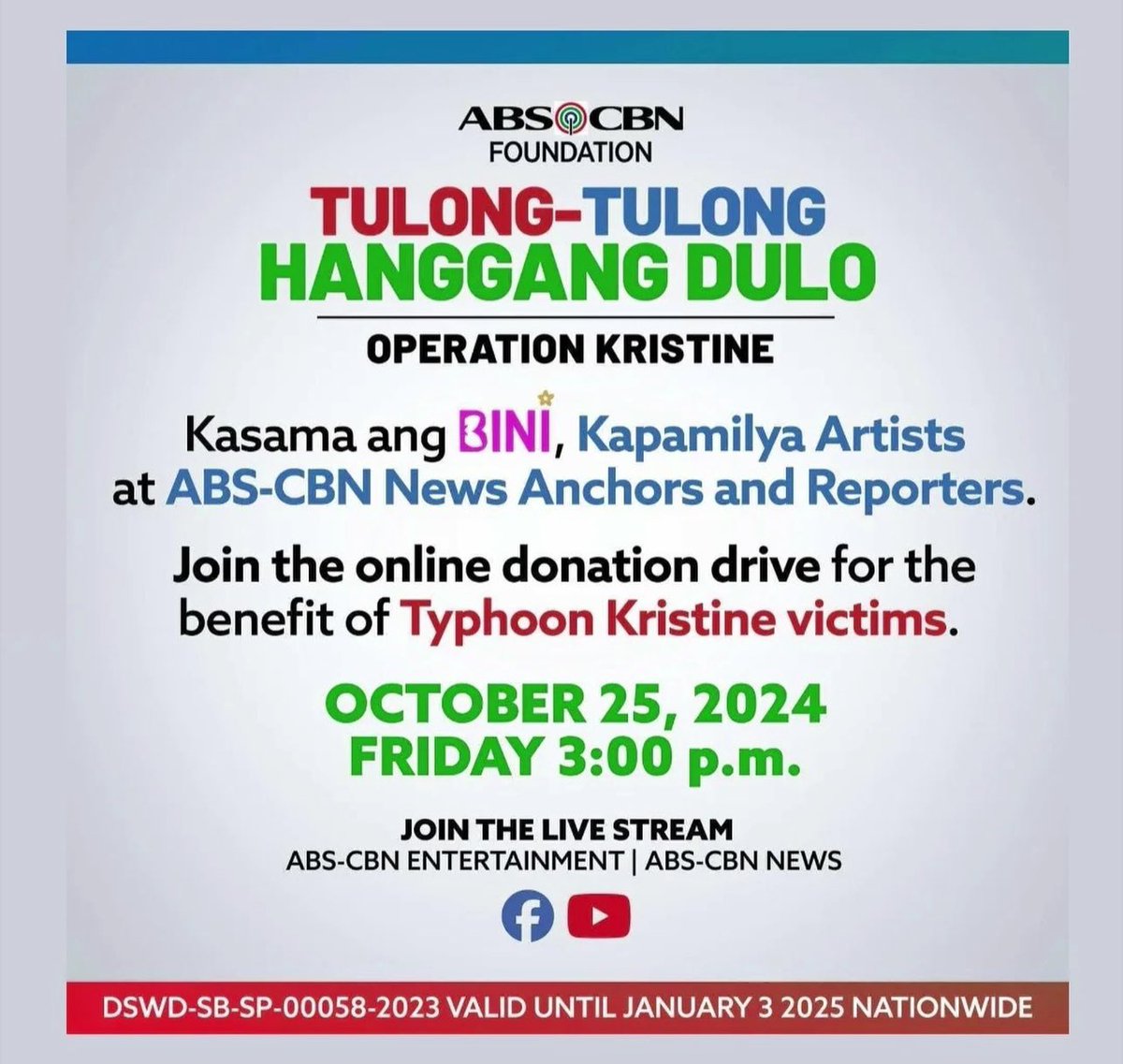 Stay safe Philippines 🙏🏼❤️ <a href="/ABSCBN/">ABS-CBN Entertainment</a> <a href="/ABSCBNNews/">ABS-CBN News</a>
