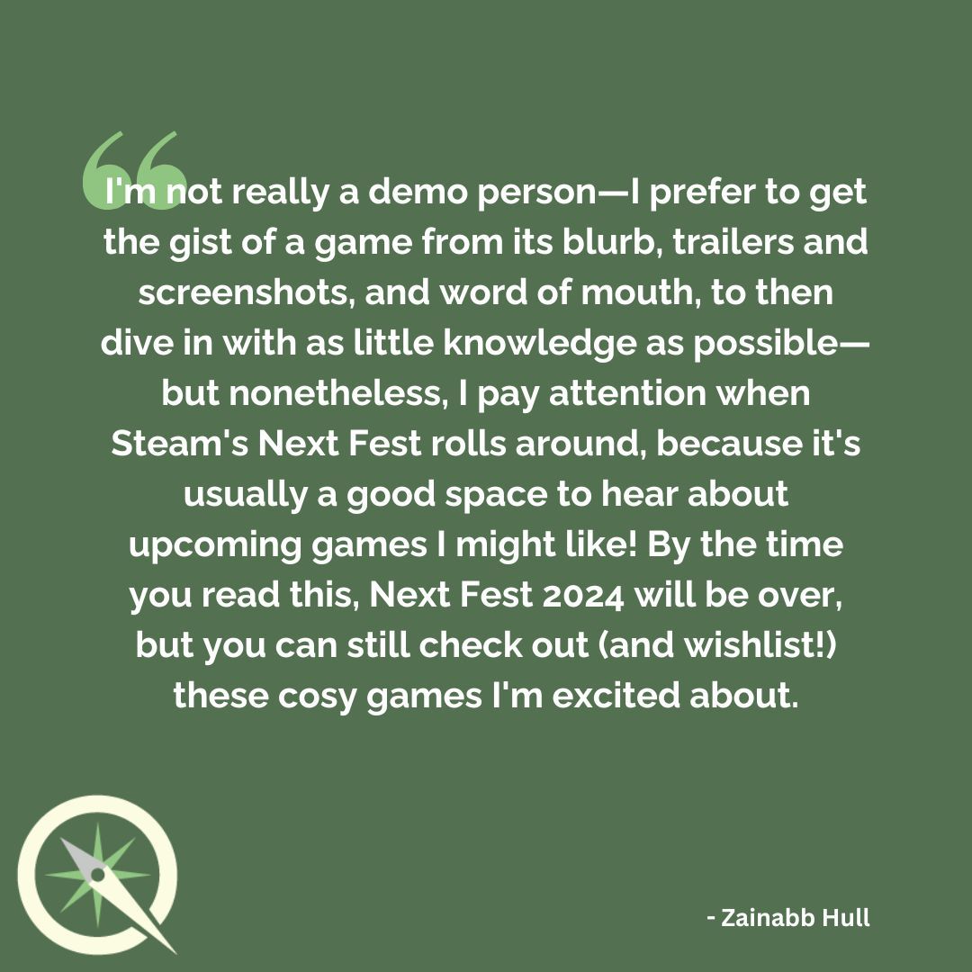 "I pay attention when Steam's Next Fest rolls around, because it's usually a good space to hear about upcoming games I might like!" 

Read more: buff.ly/3BViBZH
