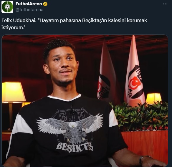 İlk röportajı: "Hayatım pahasına Beşiktaş kalesini korumak istiyorum."

- Bugün Beşiktaş'ı savundu. 
- Bugün Beşiktaş'ın kalesini savundu. 
- Toplam 16 top uzaklaştırma. Rekor.  #Uduokhai 🔥🔥🔥