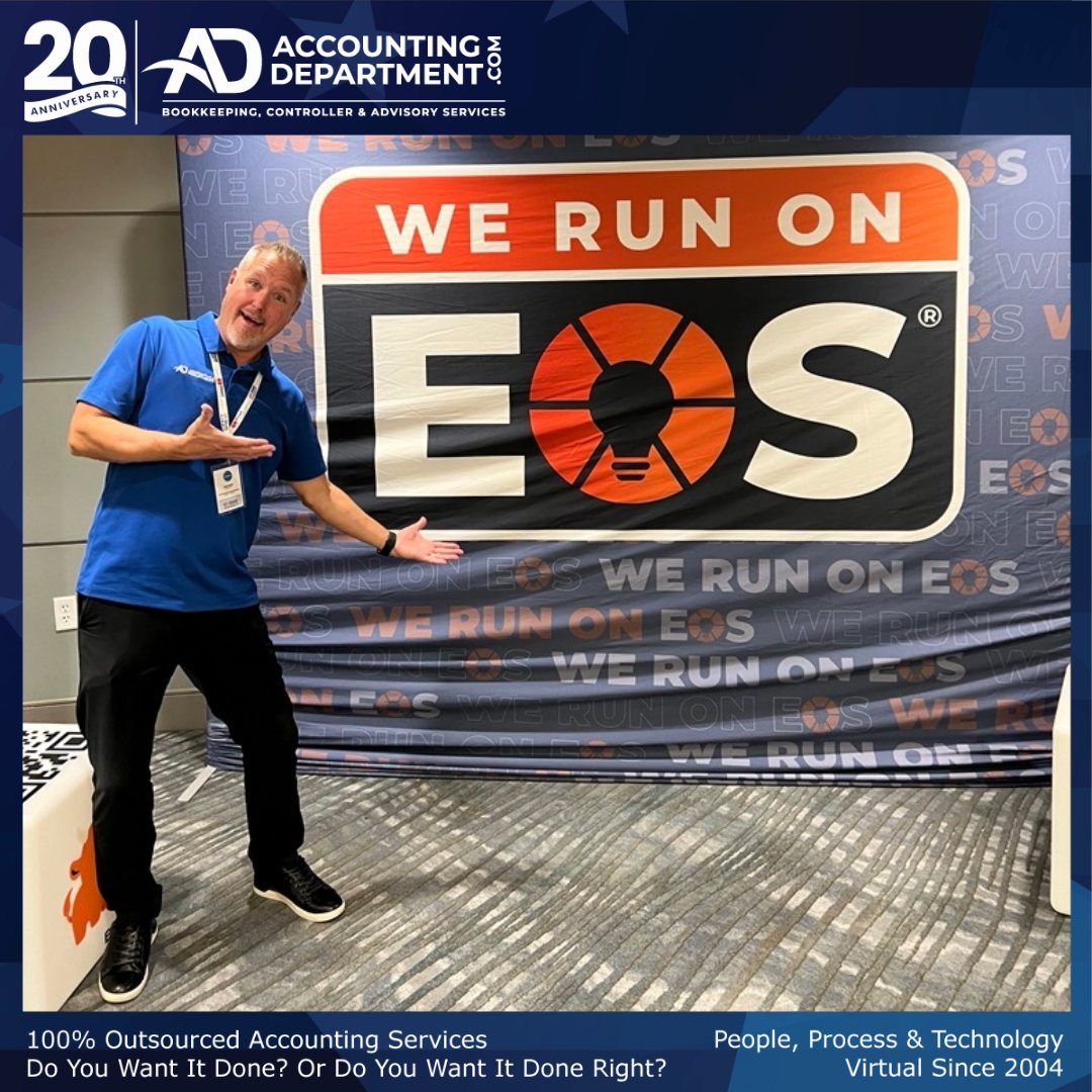 AccountingDept's tweet image. We run on EOS! 
Shawn and the rest of our team love attending the various EOS events throughout the year. There&apos;s nothing better than making new connections and seeing our existing clients!

#EOS #WeRunOnEOS